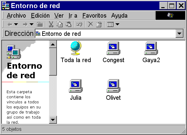 Entorno de red.