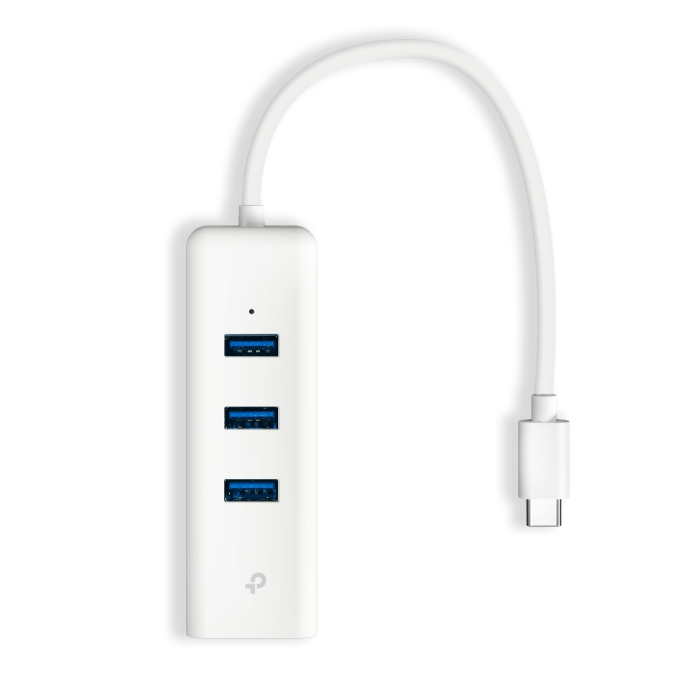 USB Type-C 3-Port Hub & Gigabit Ethernet Adapter reference image