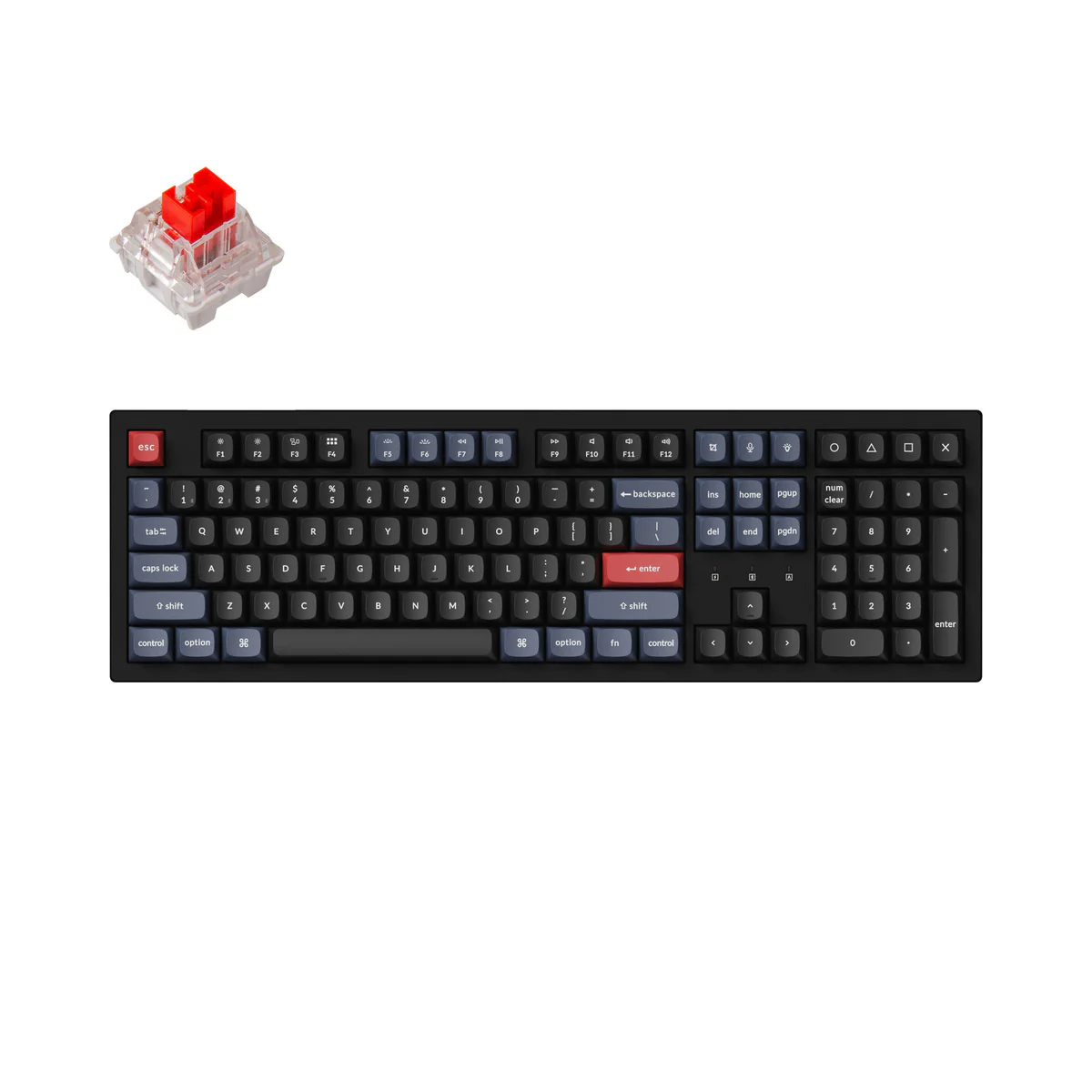 Keychron K10 Pro QMK/VIA Wireless Mechanical Keyboard reference image