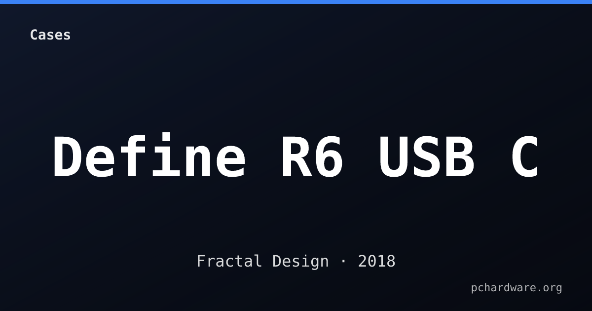 Define R6 USB C card