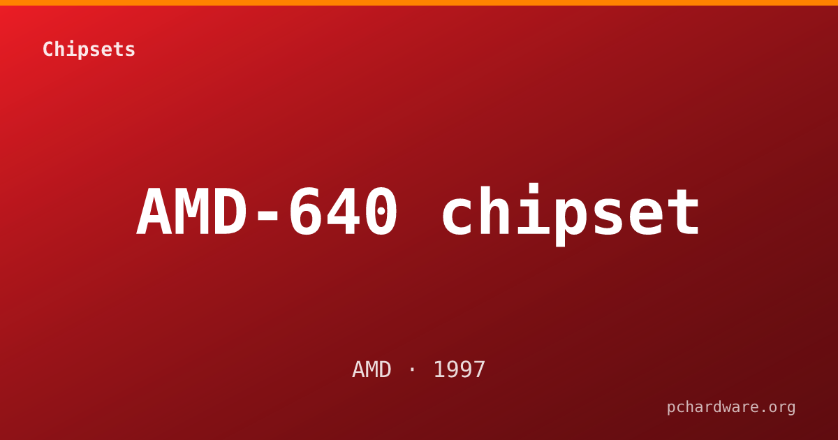 AMD-640 chipset card