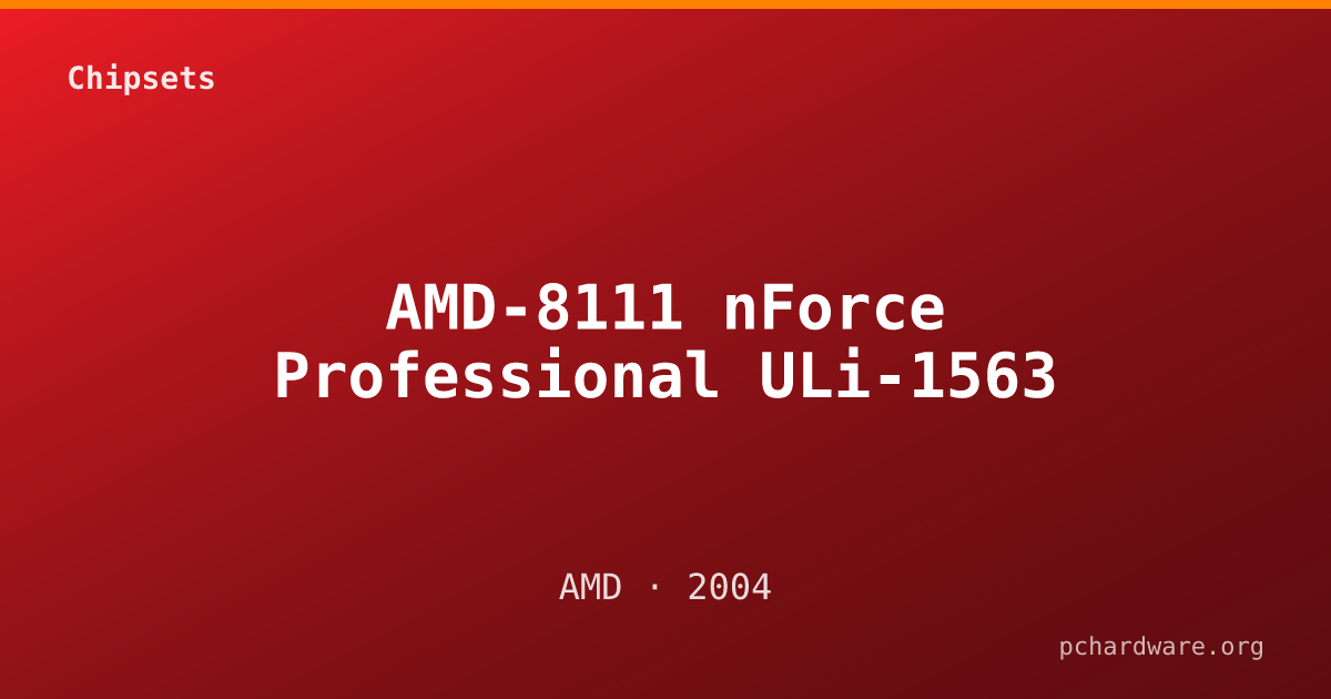 AMD-8111 nForce Professional ULi-1563 card