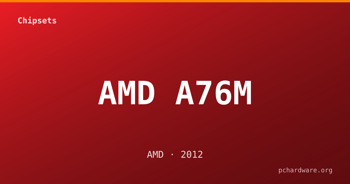AMD A76M card