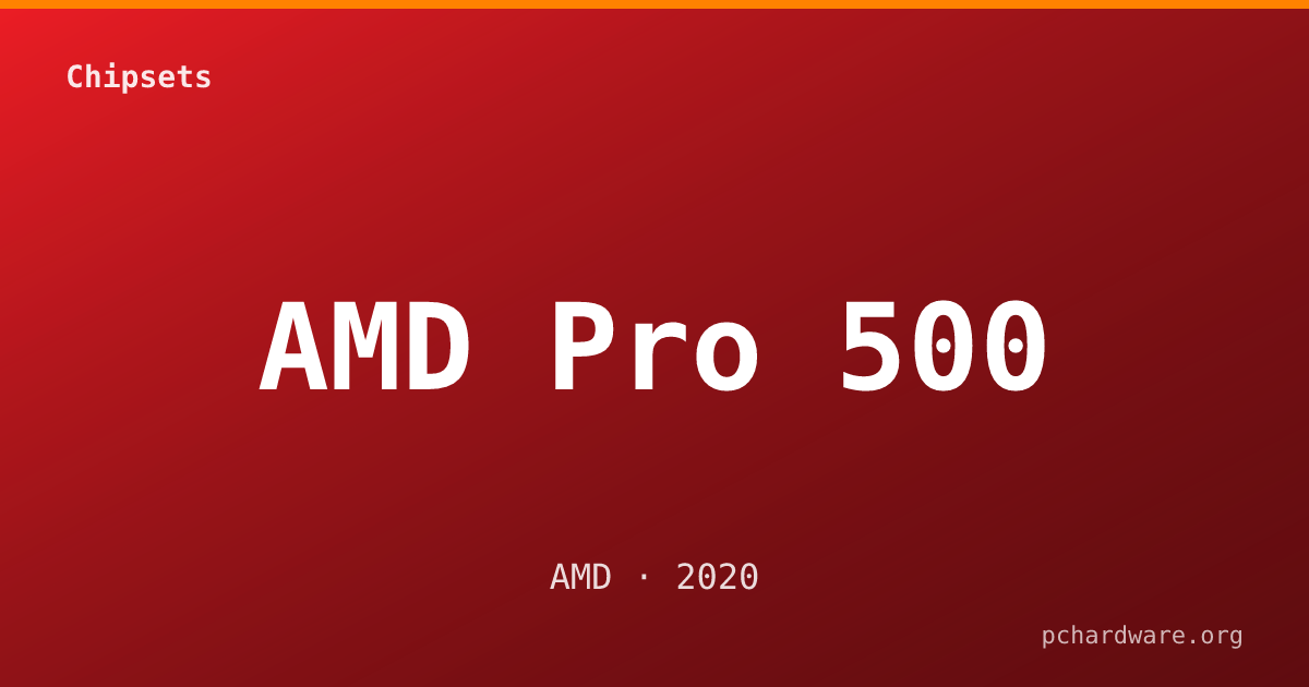 AMD Pro 500 card