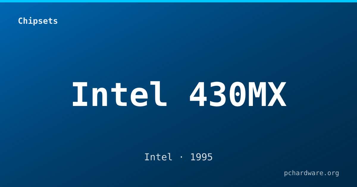 Intel 430MX card
