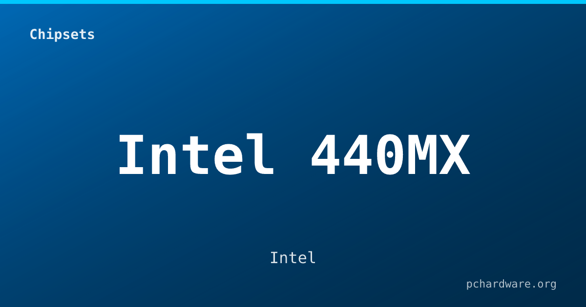 Intel 440MX card