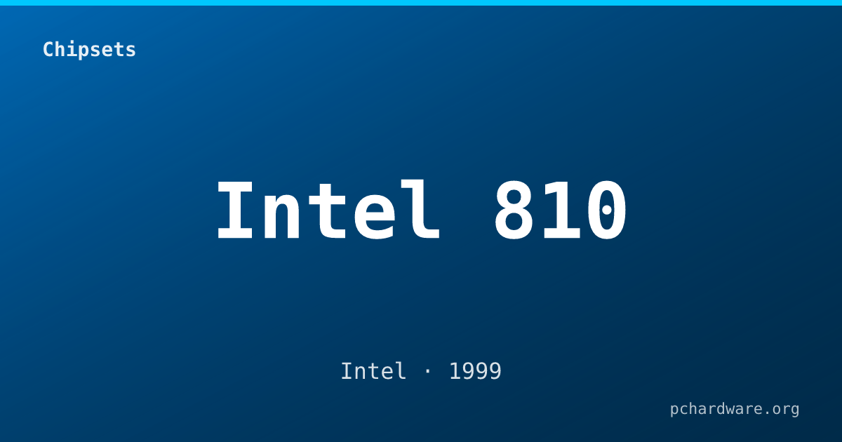 Intel 810 card