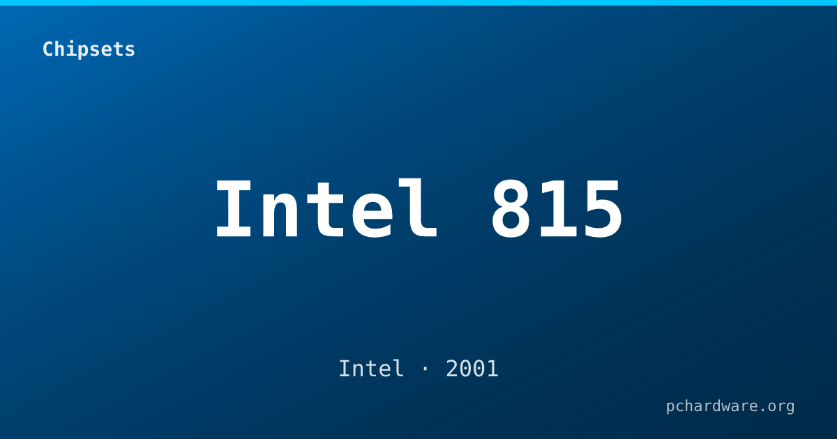 Intel 815 card