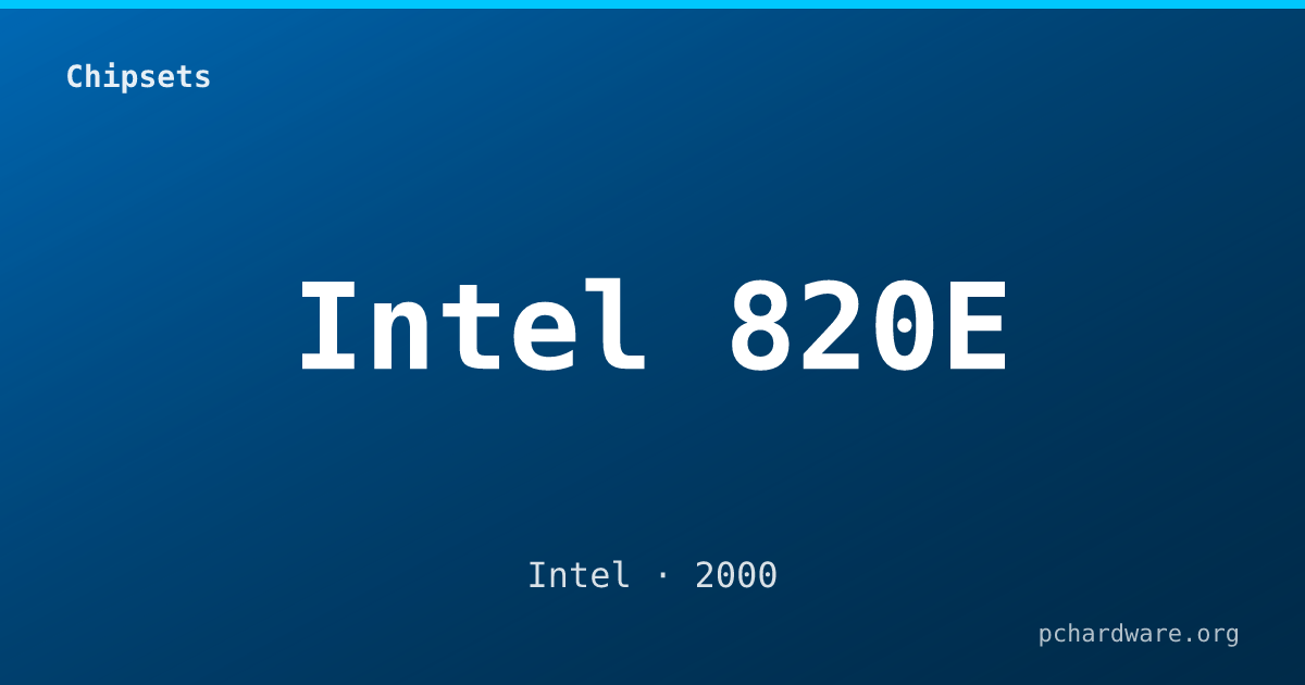 Intel 820E card