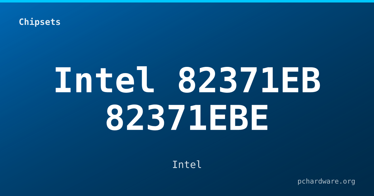 Intel 82371EB 82371EBE card