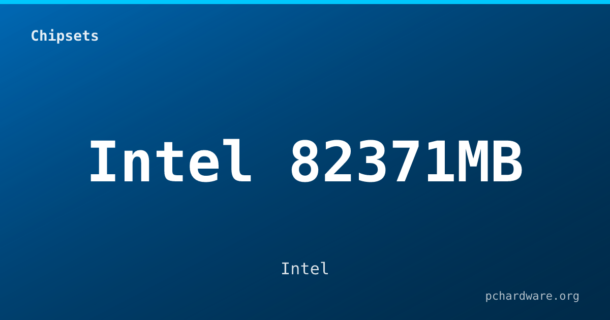 Intel 82371MB card