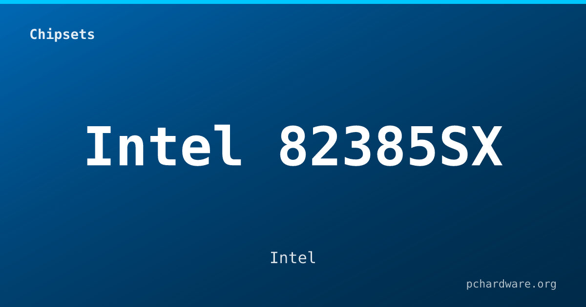 Intel 82385SX card