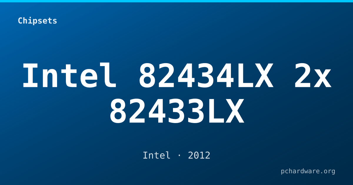 Intel 82434LX 2x 82433LX card