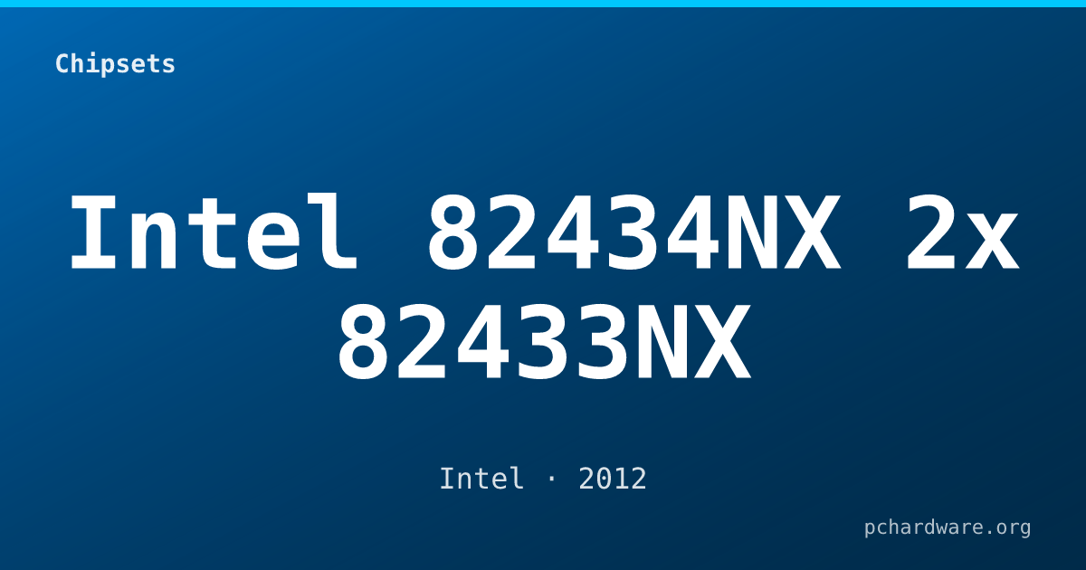 Intel 82434NX 2x 82433NX card