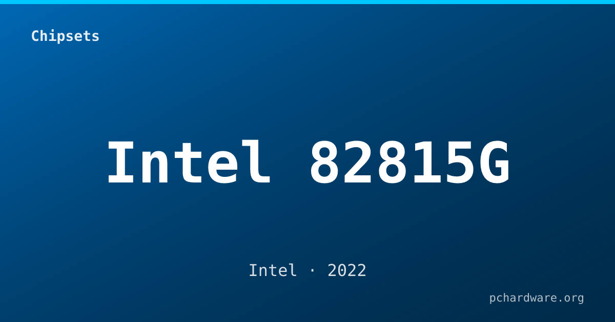 Intel 82815G card