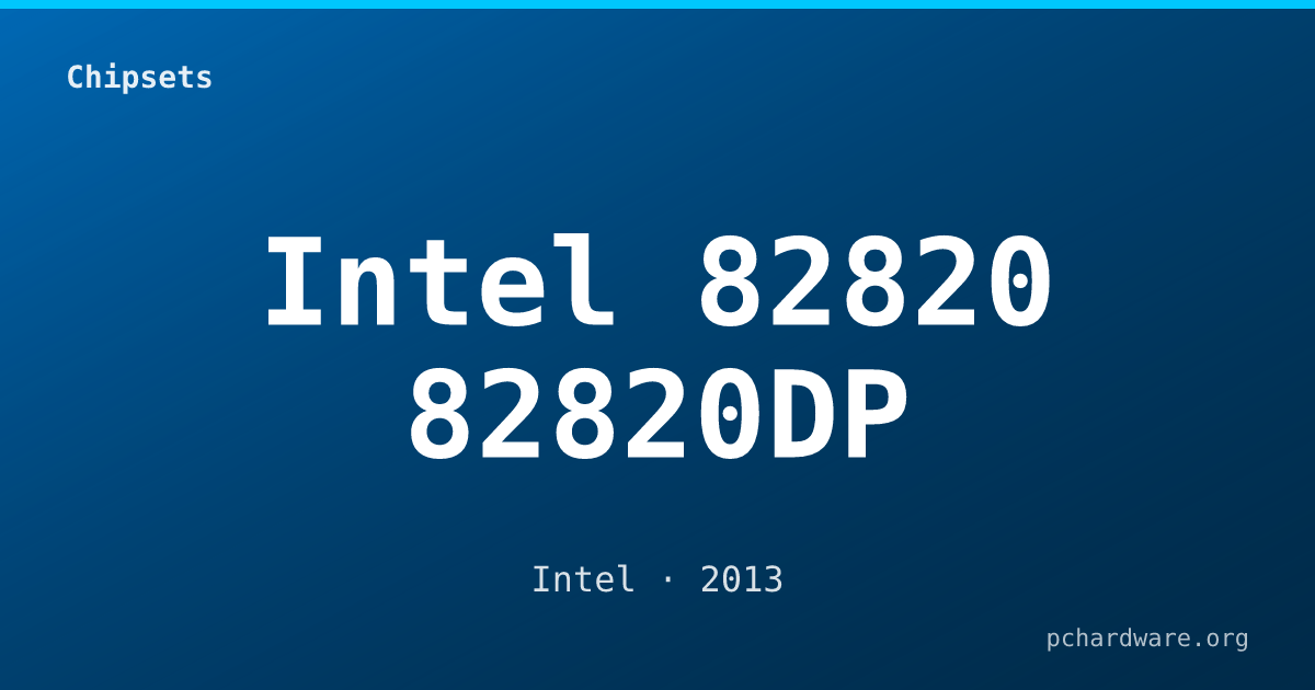 Intel 82820 82820DP card