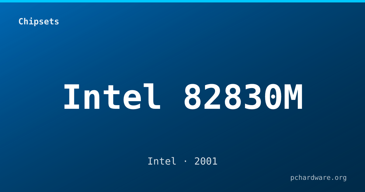 Intel 82830M card