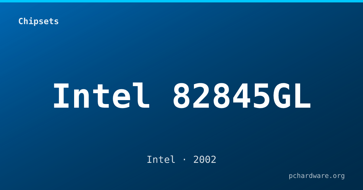 Intel 82845GL card