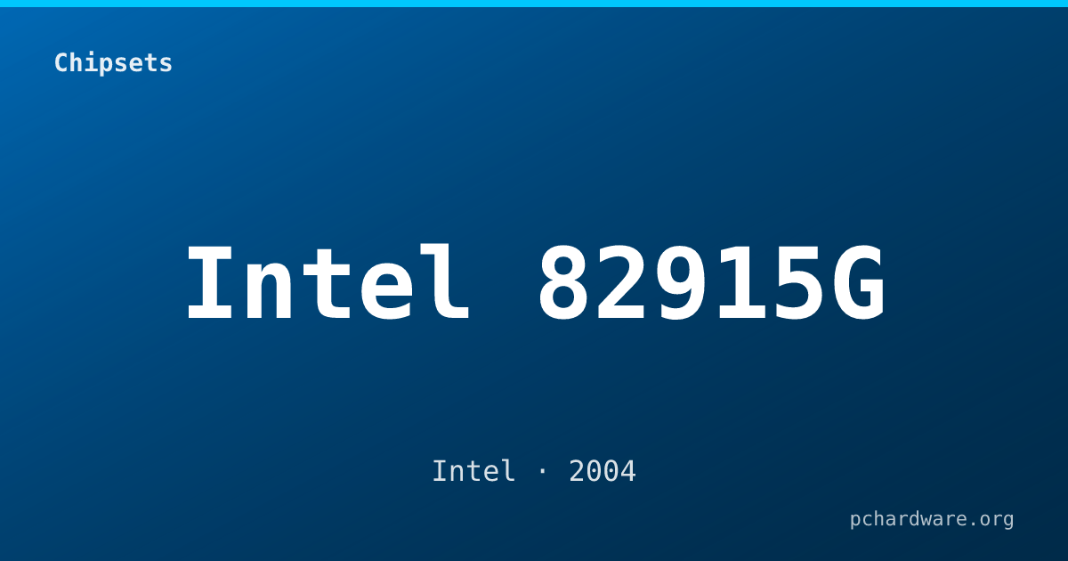 Intel 82915G card