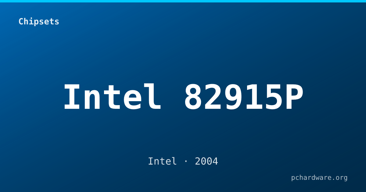 Intel 82915P card