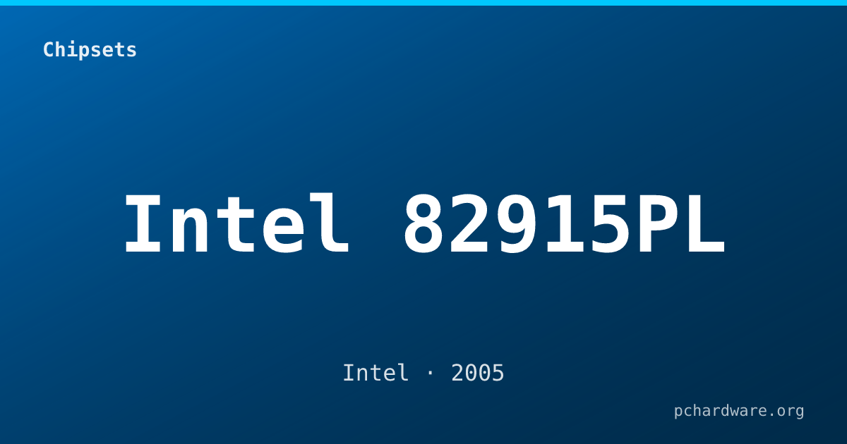 Intel 82915PL card