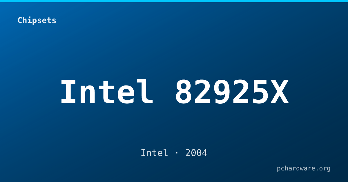 Intel 82925X card