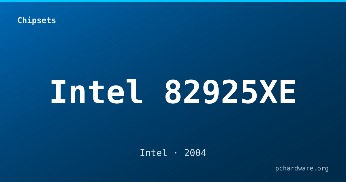 Intel 82925XE card