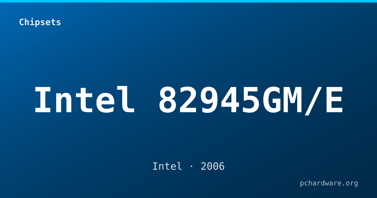 Intel 82945GM/E card