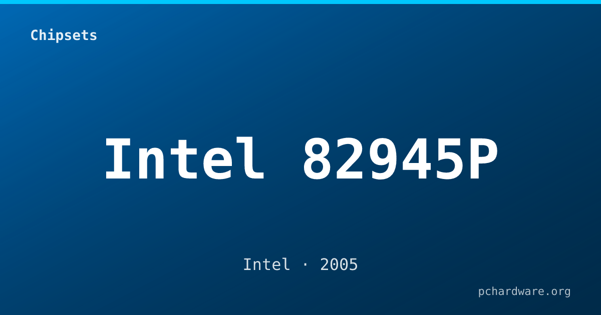 Intel 82945P card