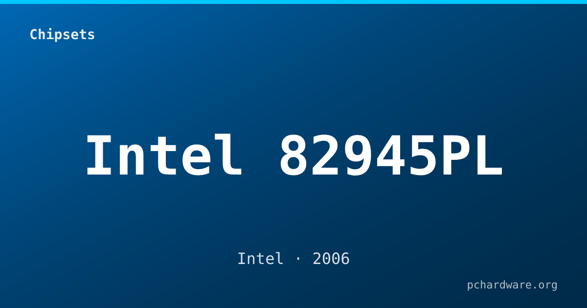 Intel 82945PL card