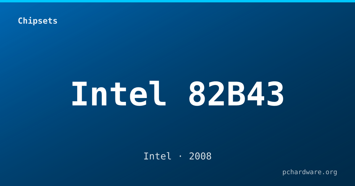 Intel 82B43 card