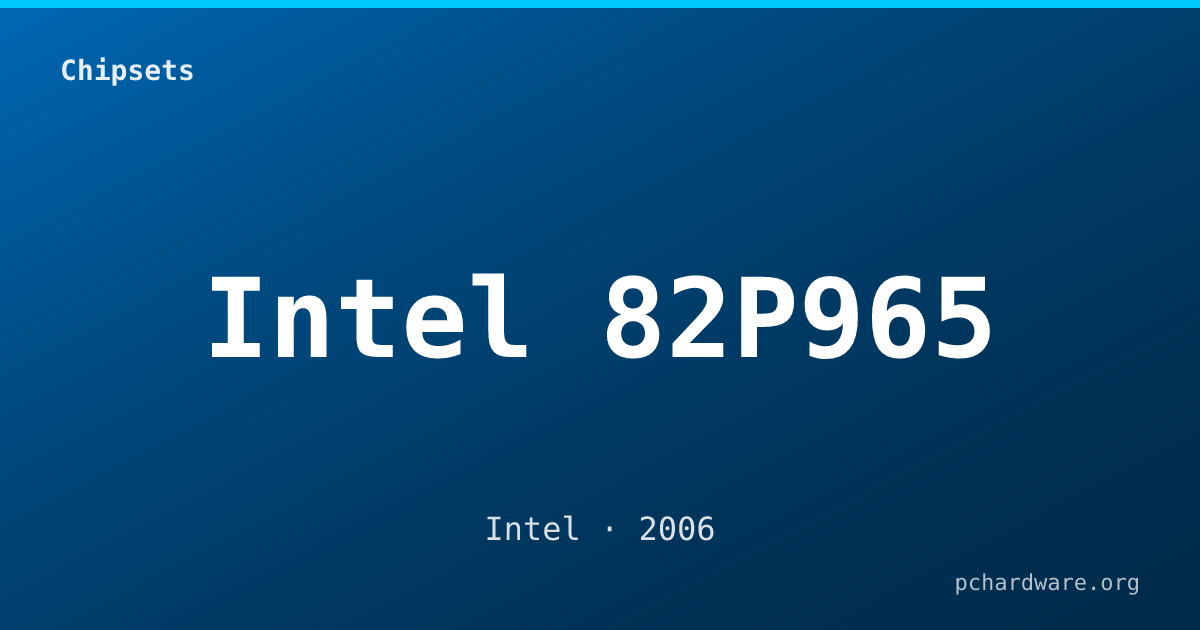 Intel 82P965 card