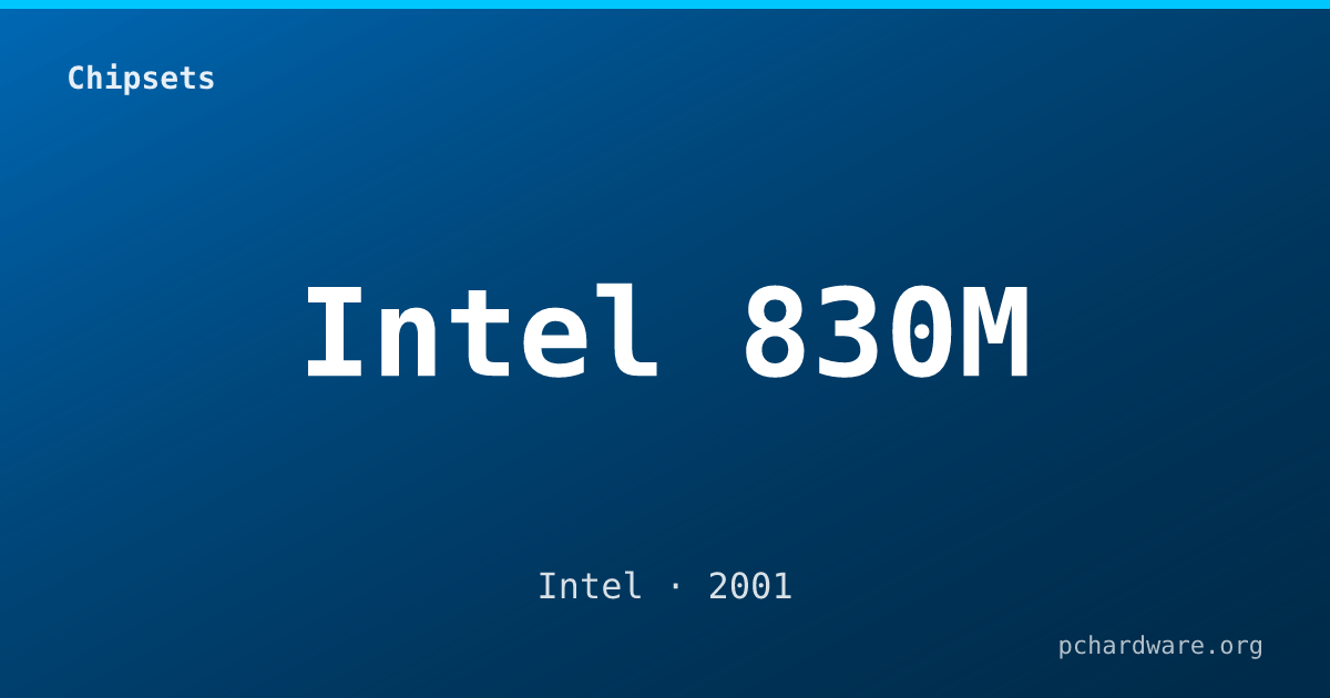 Intel 830M card