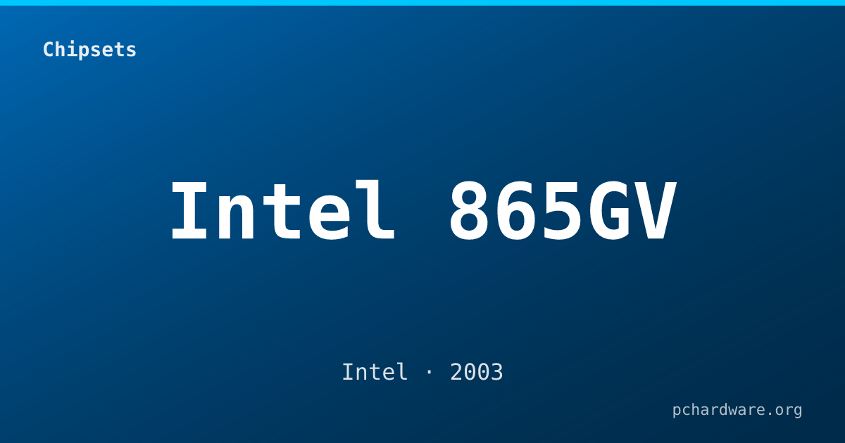 Intel 865GV card