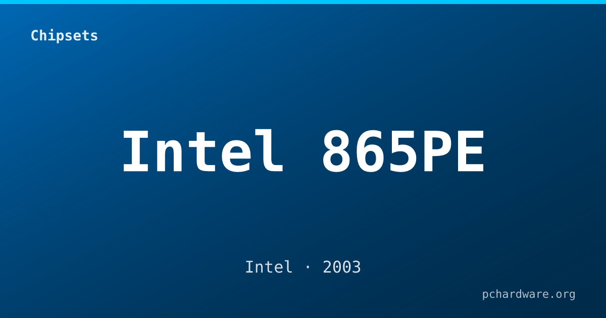 Intel 865PE card