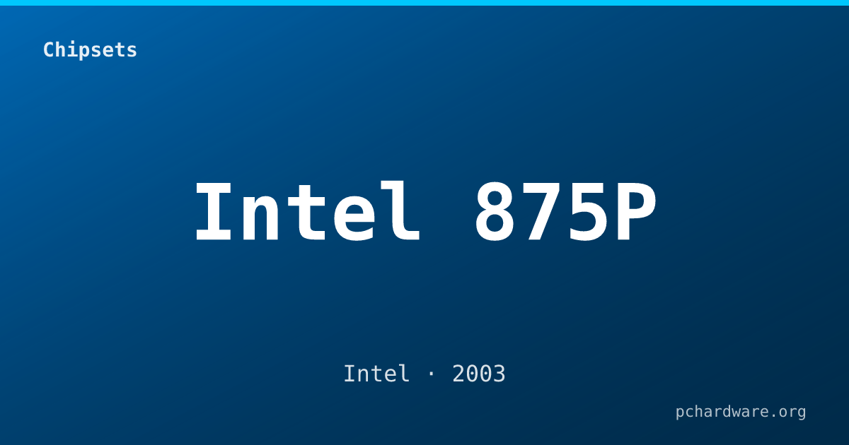 Intel 875P card