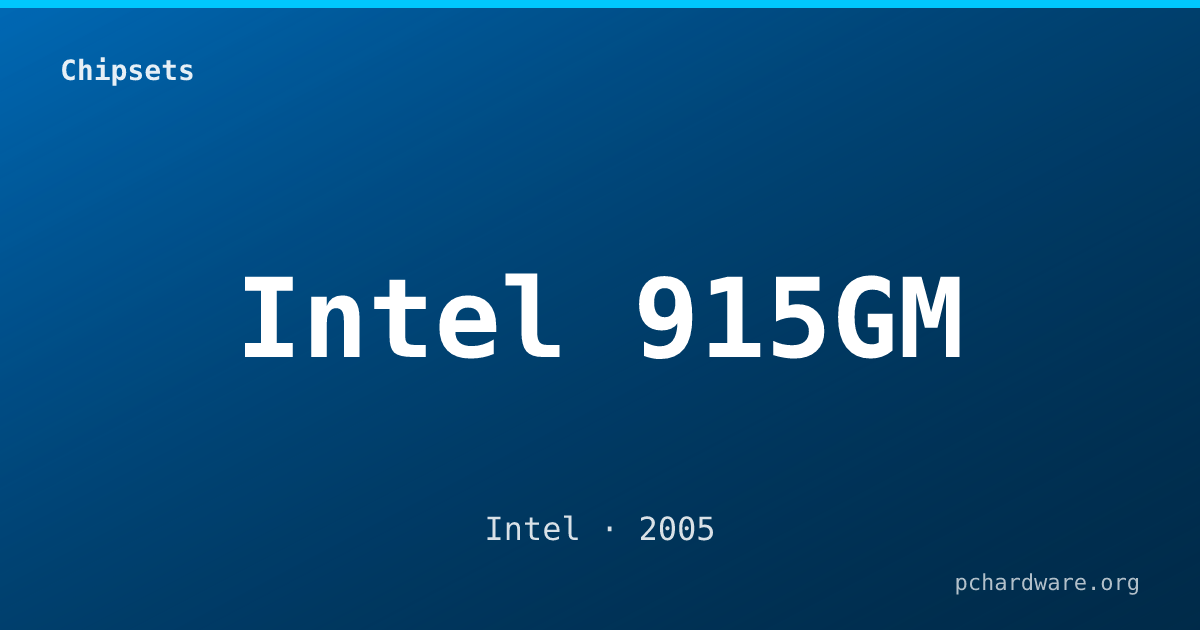 Intel 915GM card
