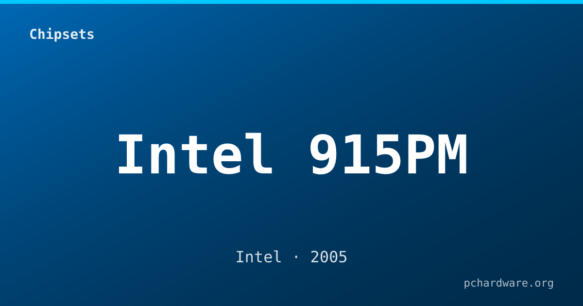 Intel 915PM card