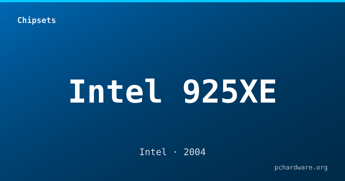Intel 925XE card