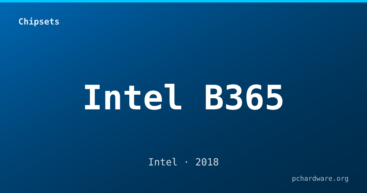 Intel B365 card