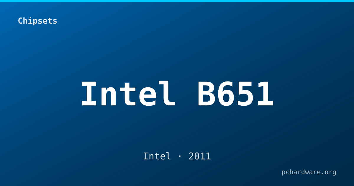 Intel B651 card
