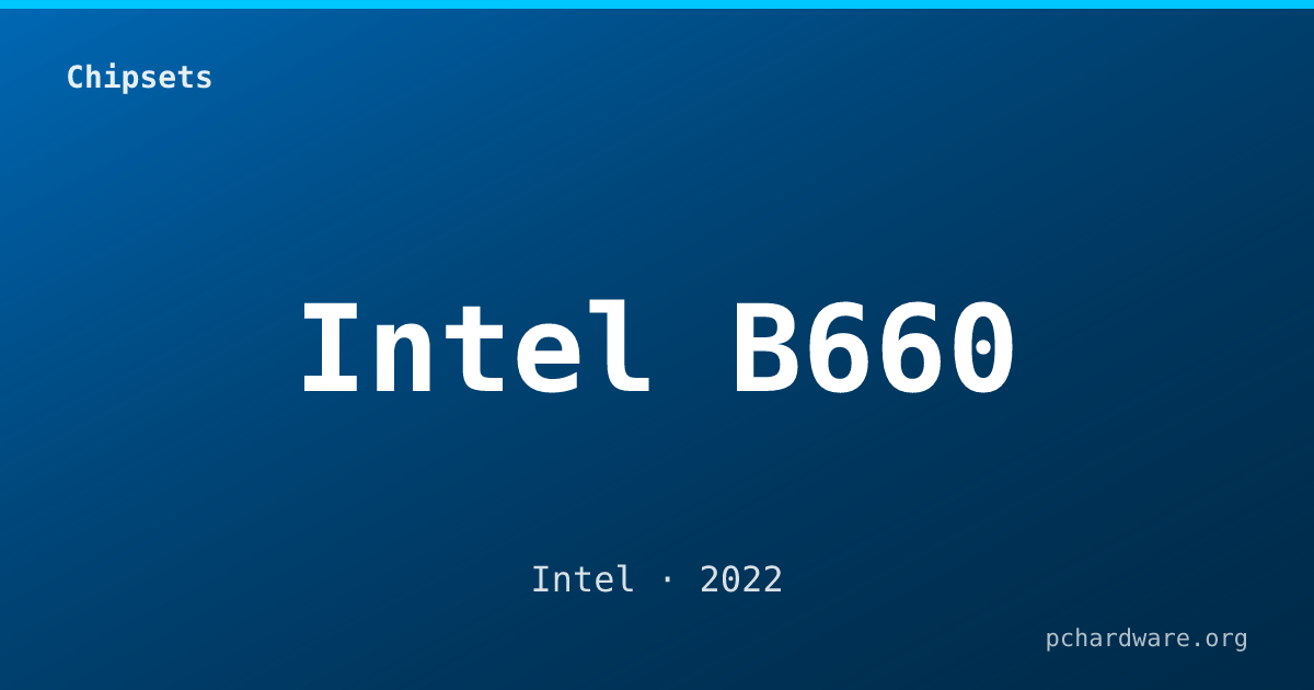 Intel B660 card