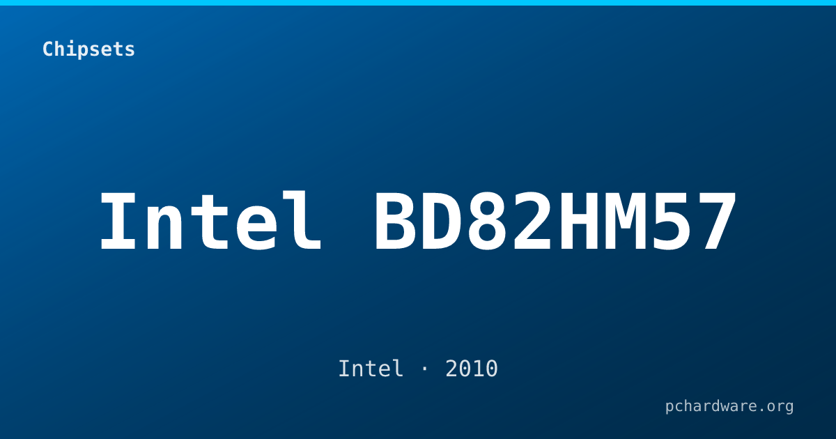 Intel BD82HM57 card