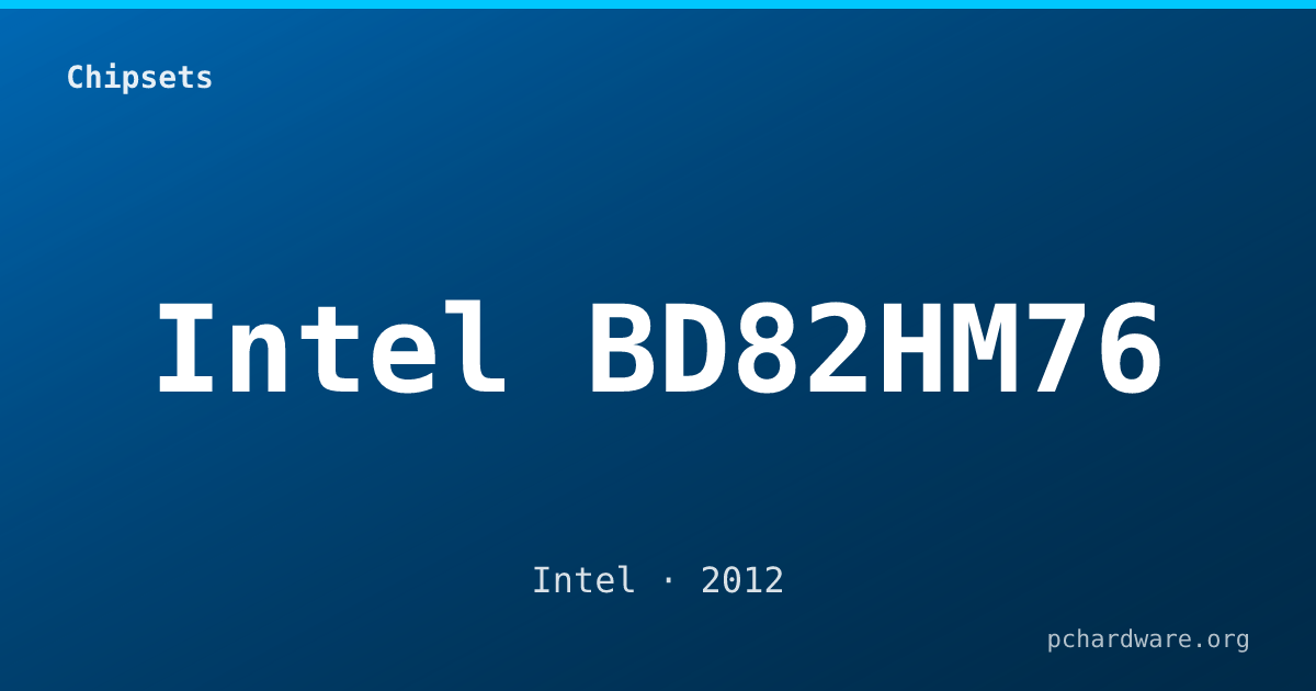 Intel BD82HM76 card