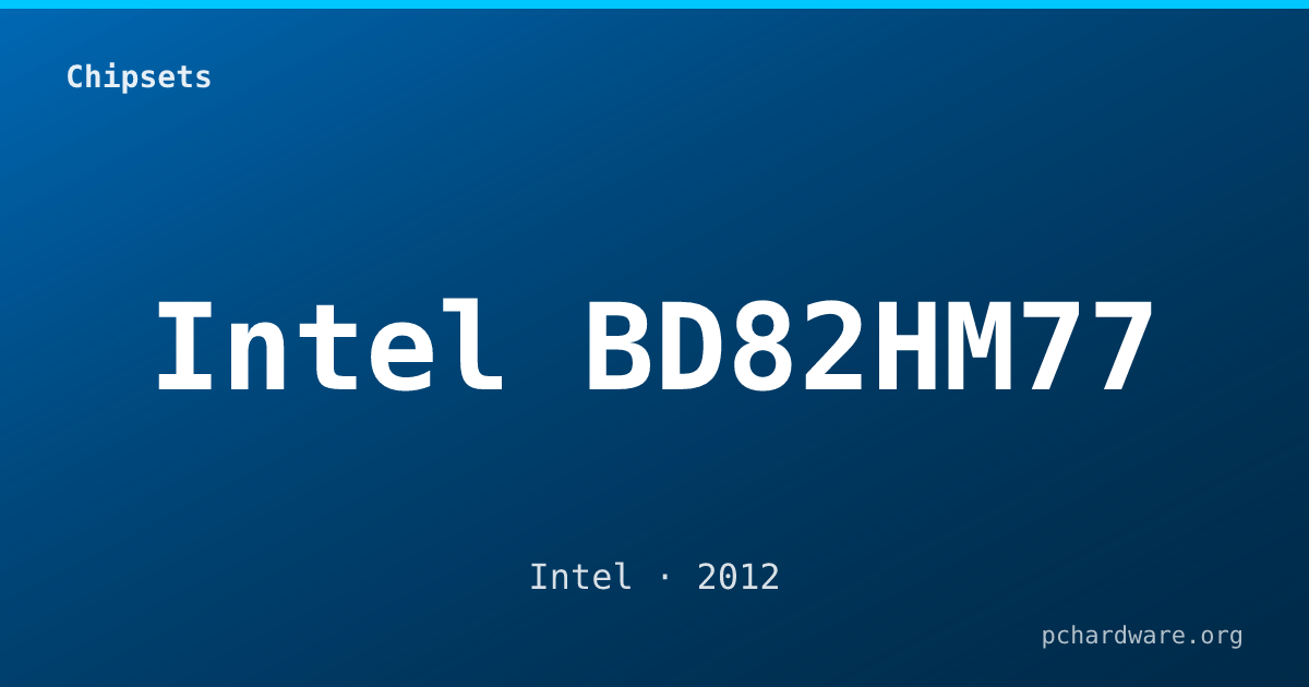 Intel BD82HM77 card