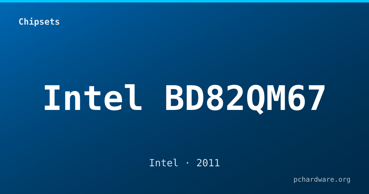 Intel BD82QM67 card