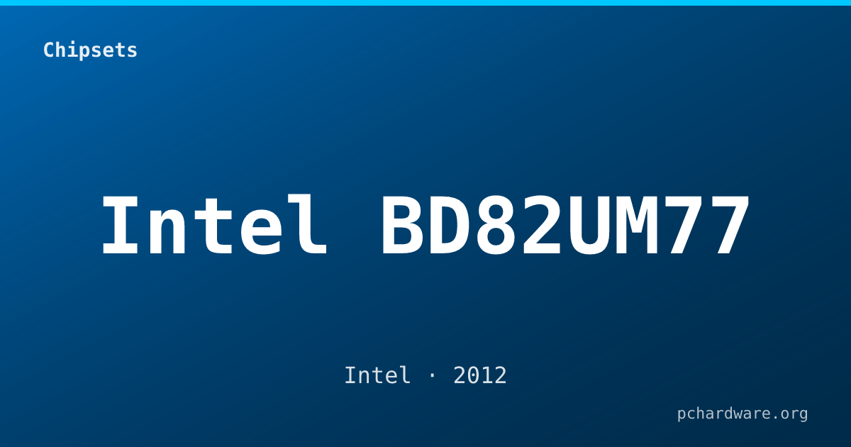 Intel BD82UM77 card