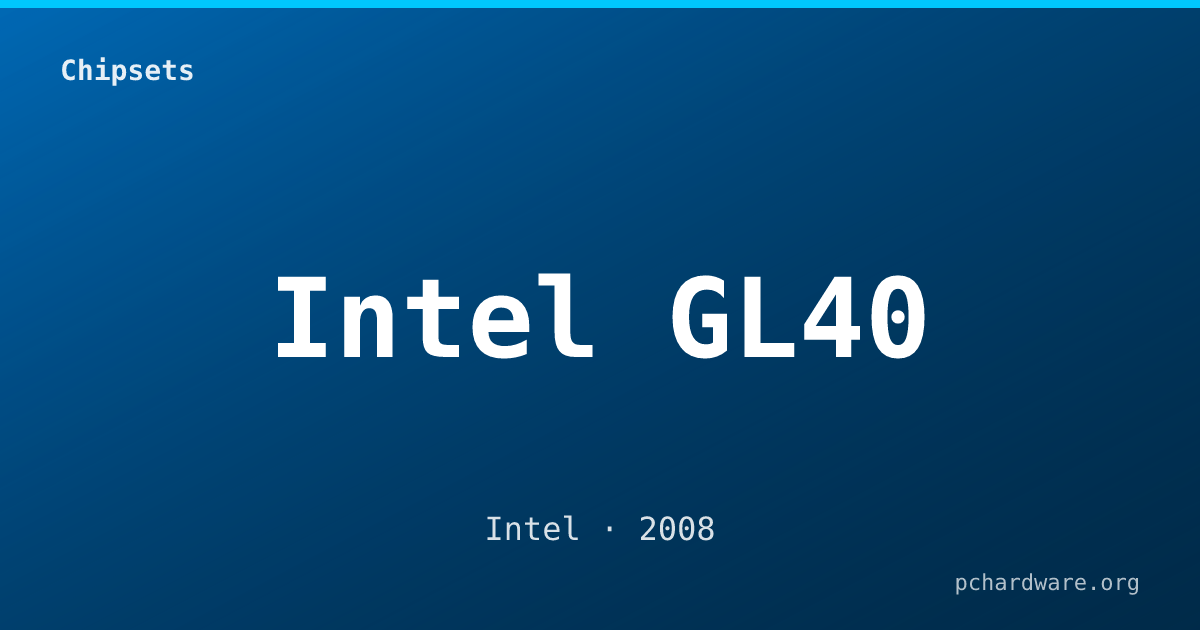 Intel GL40 card