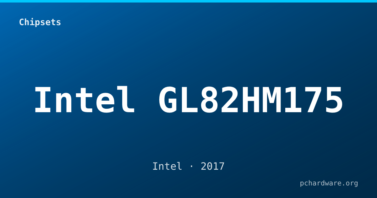 Intel GL82HM175 card
