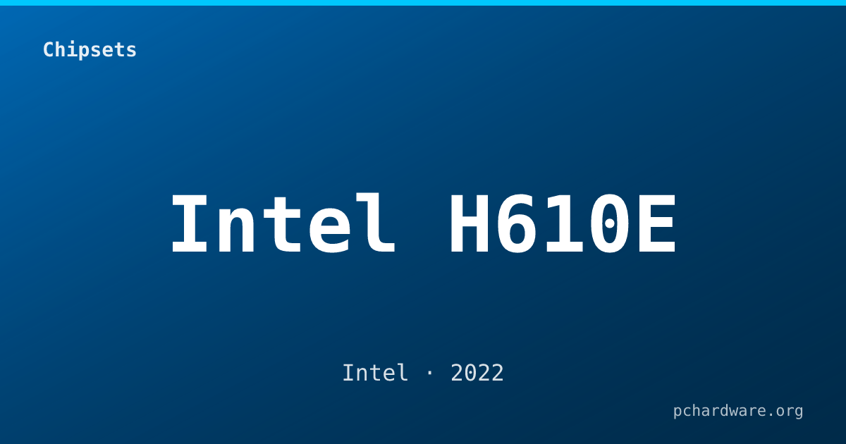 Intel H610E card